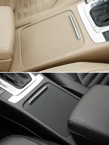 폭스바겐 마고탄 CC 파사트 B6 B7용 실내 팔걸이 센터 콘솔 컵홀더 커버 트림 지퍼 롤링 셔터 블라인드 커버