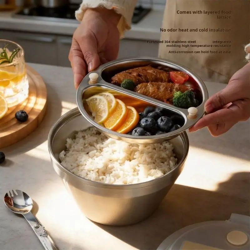 G6KF Elegant Lunch Box Insulated Stainless Steel Meal Preparation Container For Students And Professionals