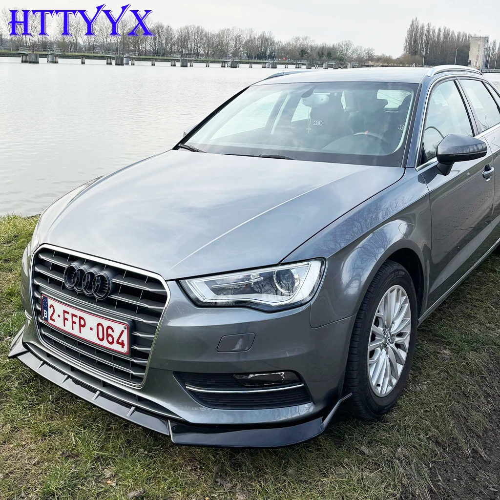 Fit For AUDI A3 8V 2012-2016 Sedan Car Front Bumper Splitter Lip Diffuser Body Kit Spoiler Guard(Not For S-Line MODELS)