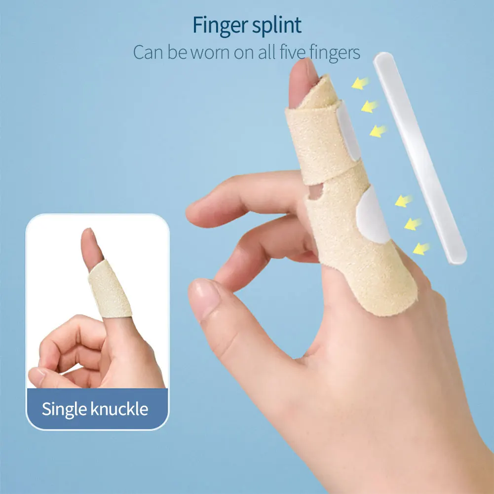 

Pain Relief Trigger Adjustable Finger Fixing Splint Straighten Brace Sprain Dislocation Fracture Finger Splint Corrector Support