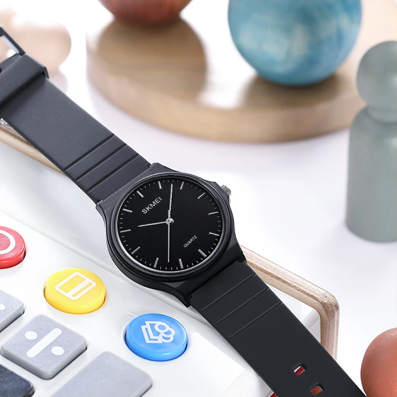 SKMEI 1419 Quartz Wristwatch Student Simple Fashion Watch 3Bar Waterproof Casual Clock Timer Number & Numberless Needle Display