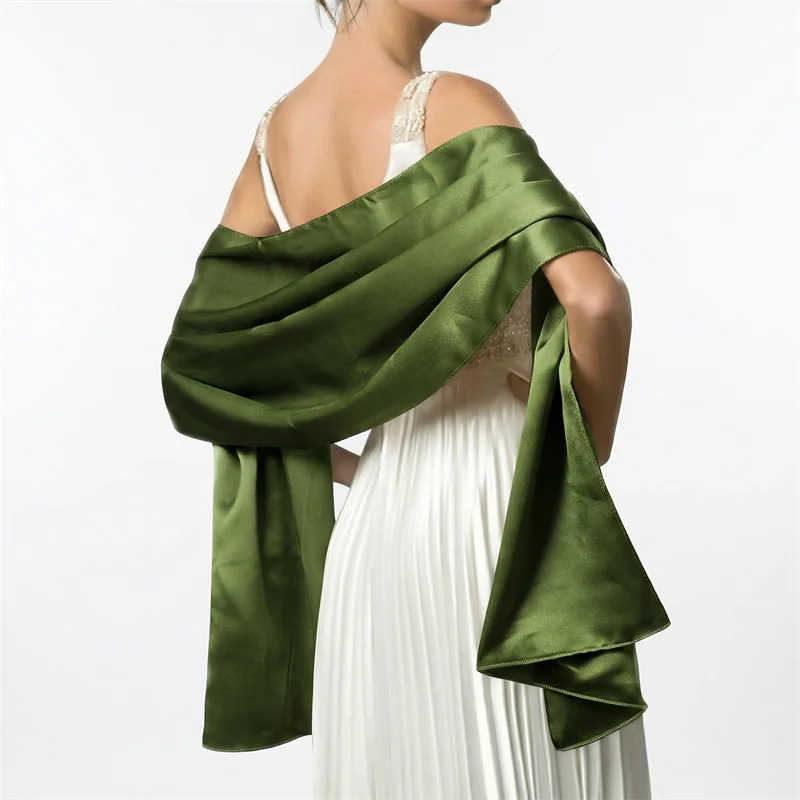 Luxuriöser Seidenschal mit Farbverlauf für Damen, Marken-Schals und -Tücher, Bandana, Kopftuch, Modischer Hijab, Hochzeits-Poncho 2026 – Detail 22