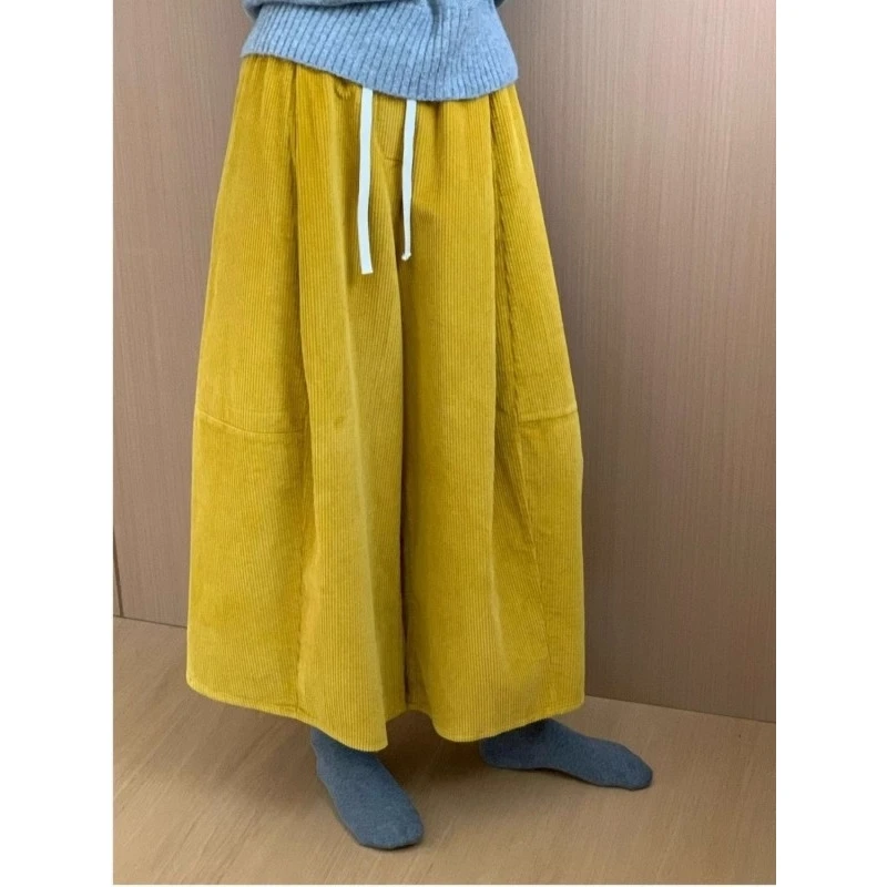 

Брюки-фонарики из утепленного вельвета больших размеров для мужчин и женщин, повседневные, прямые, свободного кроя, CleanFit