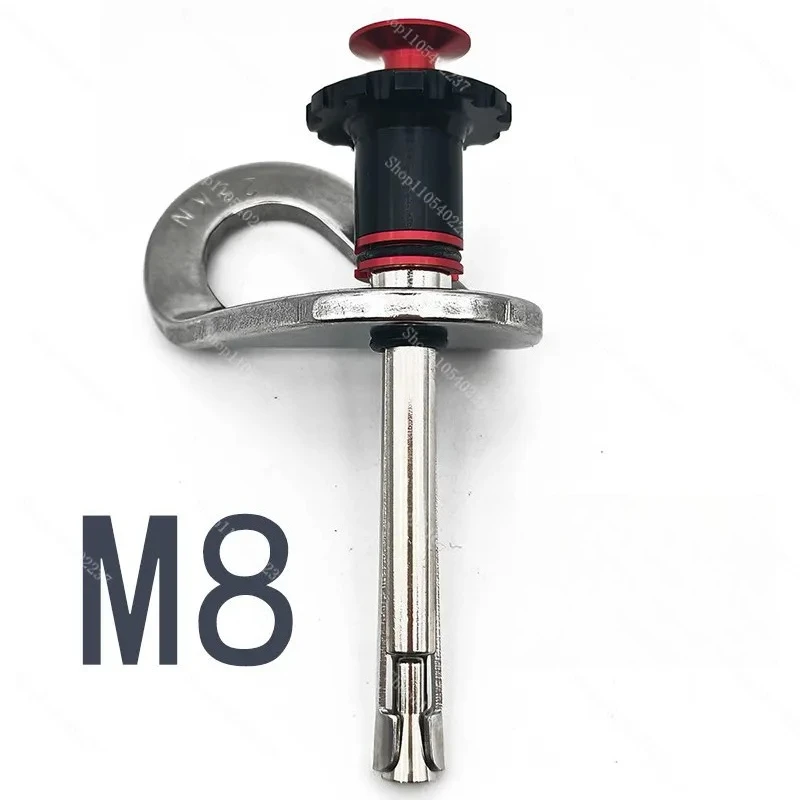 M8 60mm Removable Rock Climbing Anchor Bolt Quick Release Reusable for Fall Protection Safety Harness