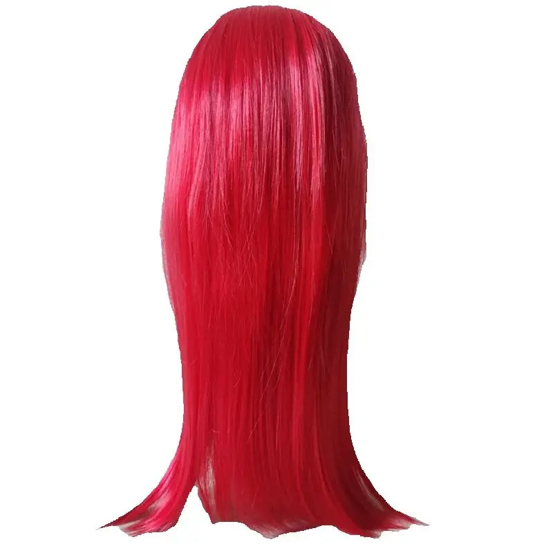 Perruque Princesse Rouge – Enfant Adulte – Élastique – Antidérapant – Accessoires étoiles – Halloween