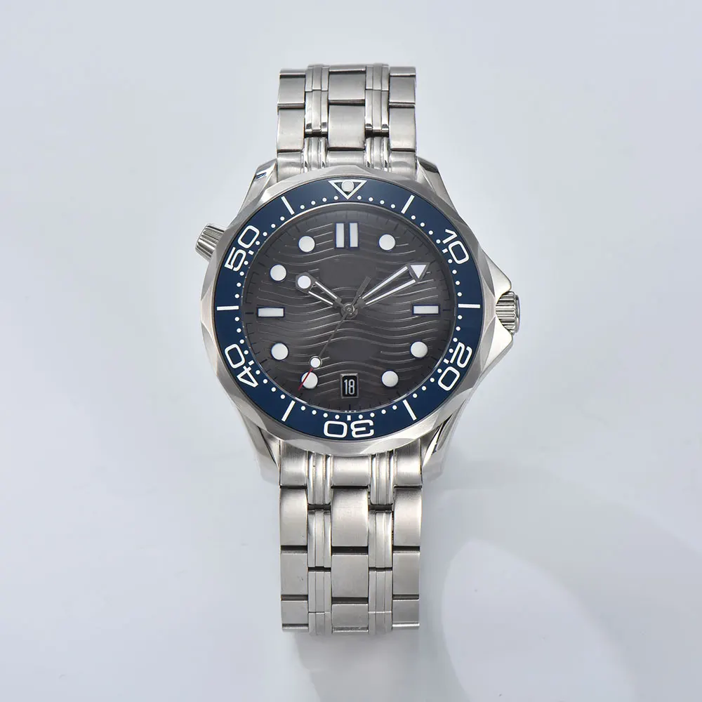 41mm 316L Stainless Steel Sapphire Glass Watch C3 Lumiouns 5Bar Waterproof Suitable for NH35 Automatic Movement Seamaster image 3
