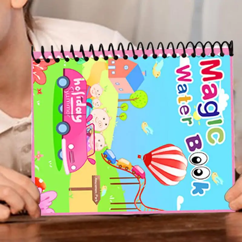 Watercolor Doodle Books Portable Educational Doodle Drawing Toy For Creative Preschool Painting Book With Pens For Home