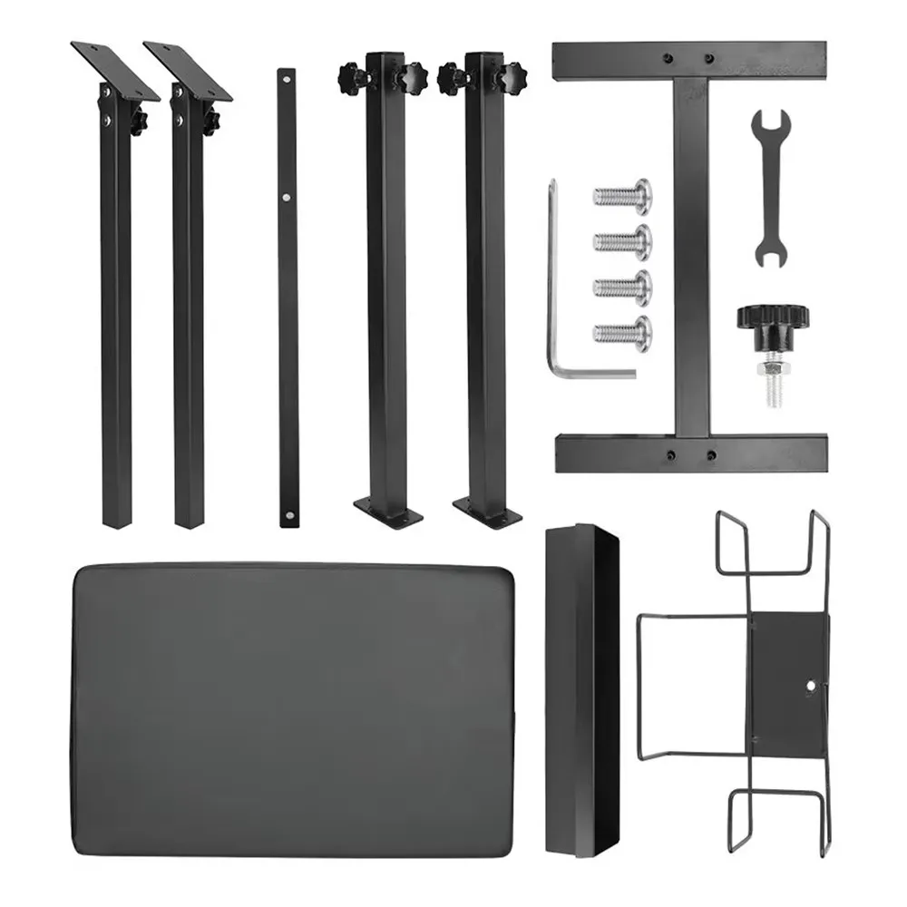 حامل مسند ذراع الوشم، مسند ذراع كبير الحجم، مسند ذراع قابل للتعديل، مسند للساق مع حامل ثلاثي القوائم للوشم، وسادة إسفنجية للذراع