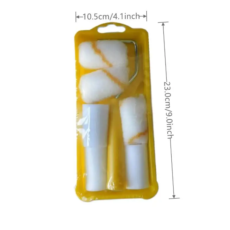 Multi Purpose 2 Inch Paint Roller 8Pcs Set Comes With 6 Extra Covers For Professional Wall Painting