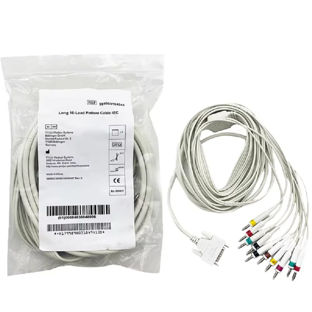 

Original REF989803184941 for Phi/li/ps// Electrocardiogram electrical lead backbone cable Patient cable IEC T10 T20