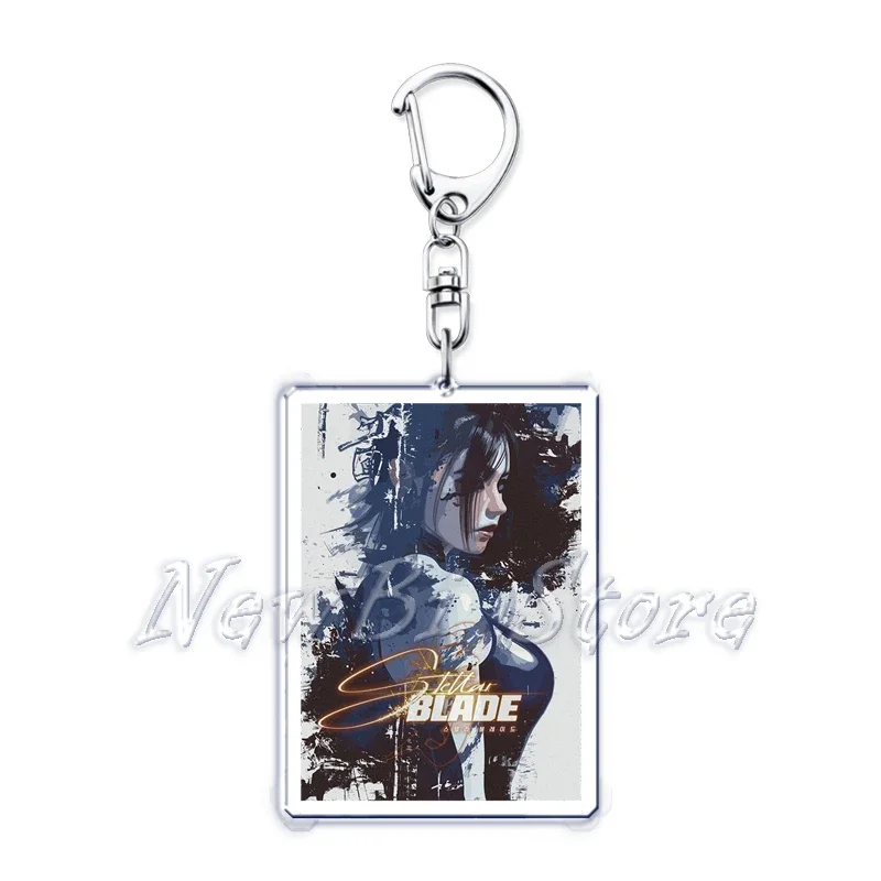 Popular Gaming Stellar Blade Keychain for Women Accessories Game Eve 07 Pendant Keying Jewelry Friends Fans Gift