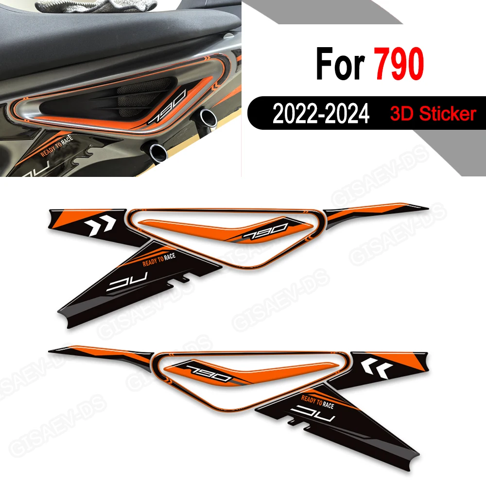 

For 790 Duk 790Duk 2021 2022 2023 2024 Motorcycle Fuel Tank Pad Stickers Decal Gas Oil Protection Accessories Waterproof