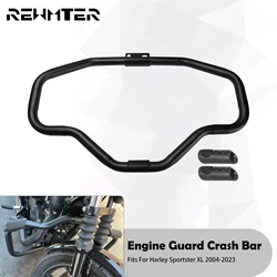 Motorcycle Front Crash Bar Highway Black Engine Guard For Harley Sportster XL Iron 883 1200 48 72 Super Low 2004-2023 XR 2008-13