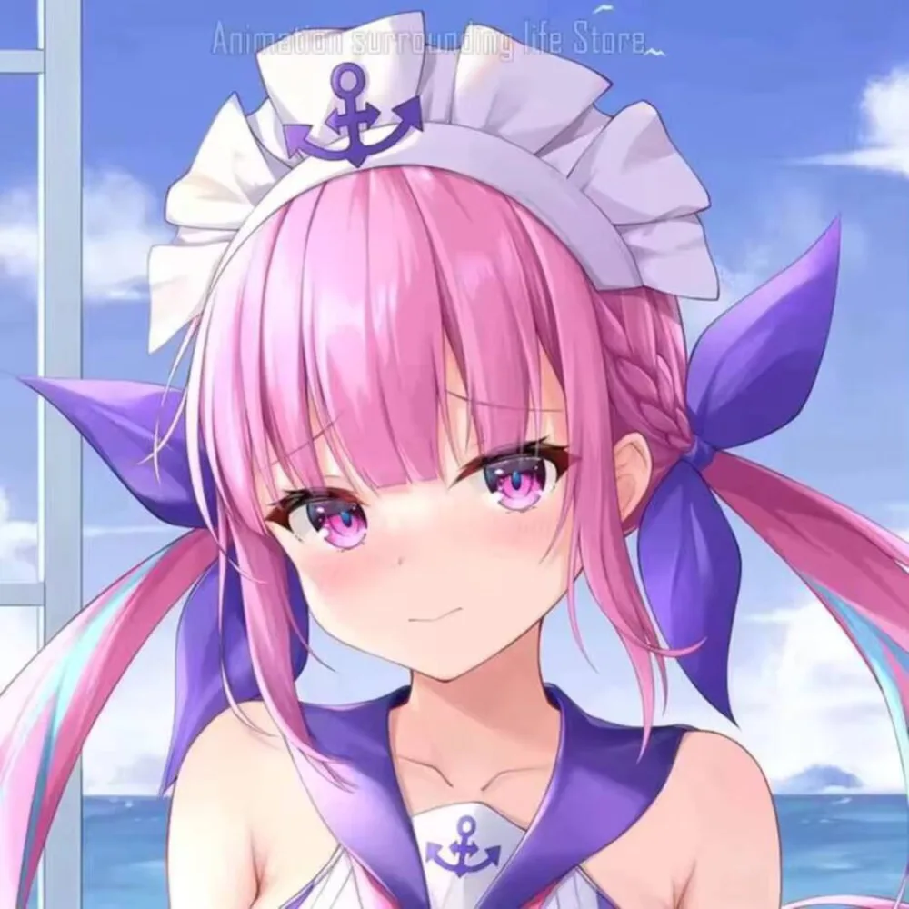 

Dakimakura Minato Aqua Hololive Double-sided Print Life-size body pillows cover Otaku Anime Adult pillowcase