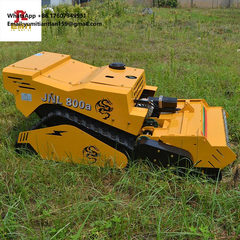 Remote-controlled Agricultural Lawn Mower Intelligent Lawn Trimmer Diesel-powered Crawler-type Multi-terrain Working Machine