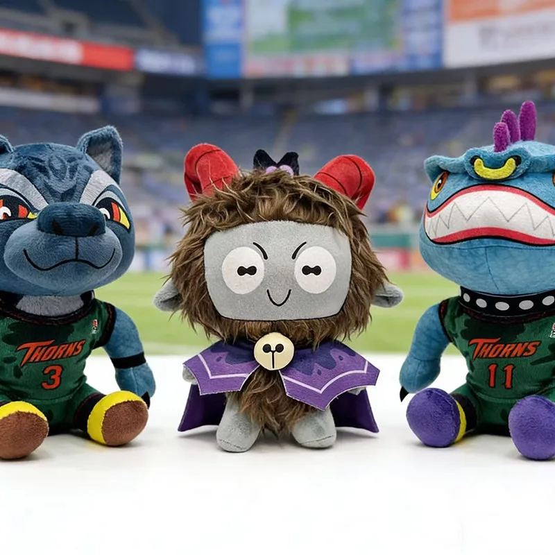 

Cute GOAT Movie Plush Doll Thorns Team Basketball Uniform Stuffed Animal Toy Soft Plushie Kids Fans Birthday Christmas Gift