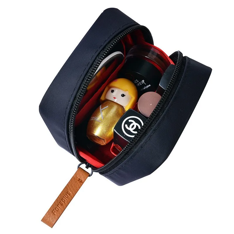 Portable Multi-Purpose Small Cosmetic Bag Mouth Red Bag Sanitary Cotton Storage Change Purse Coin Purse Travel Accessories
