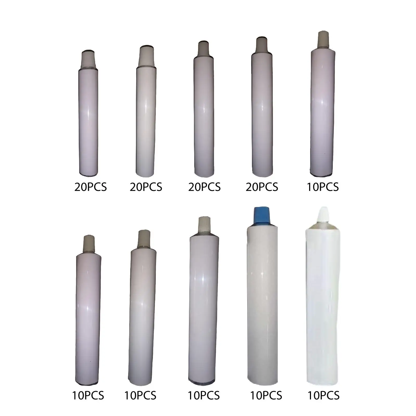 Empty Aluminum Paint Tubes Compact Convenient Easy Open Caps Packing Sample Bottles Portable for Handcream Storing Gouaches Trip