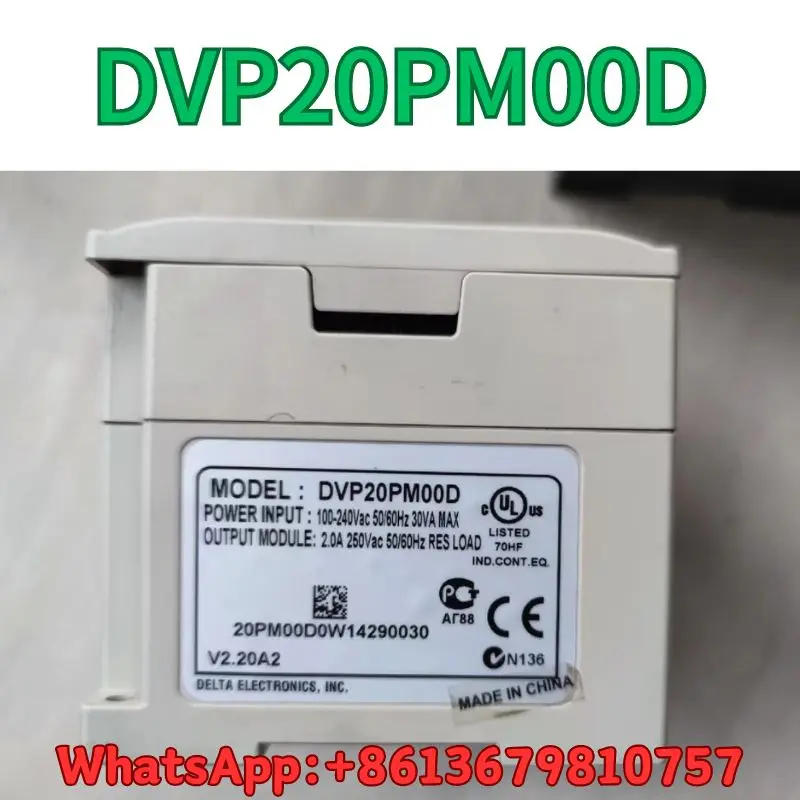 second-hand PLC DVP20PM00D test OK Fast Shipping