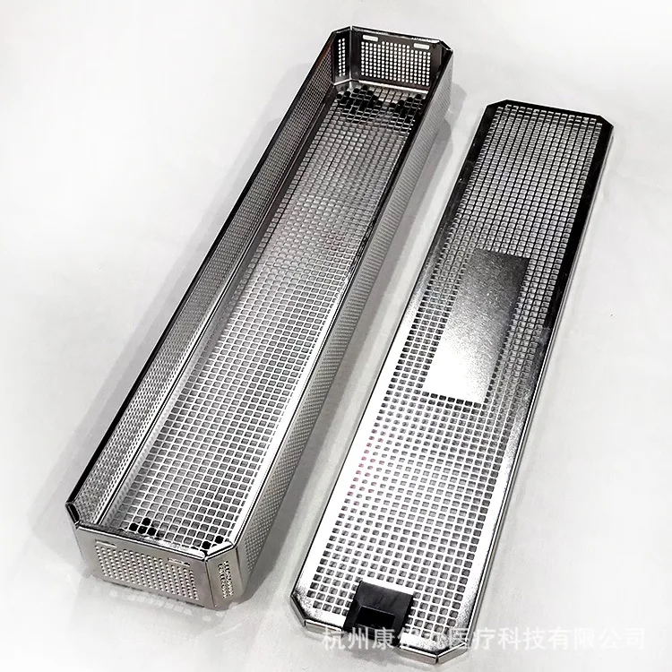 Коробка для стерилизации нефроскопа Uretero с квадратной крышкой, стерилизация из нержавеющей стали, устойчивость к высоким температурам