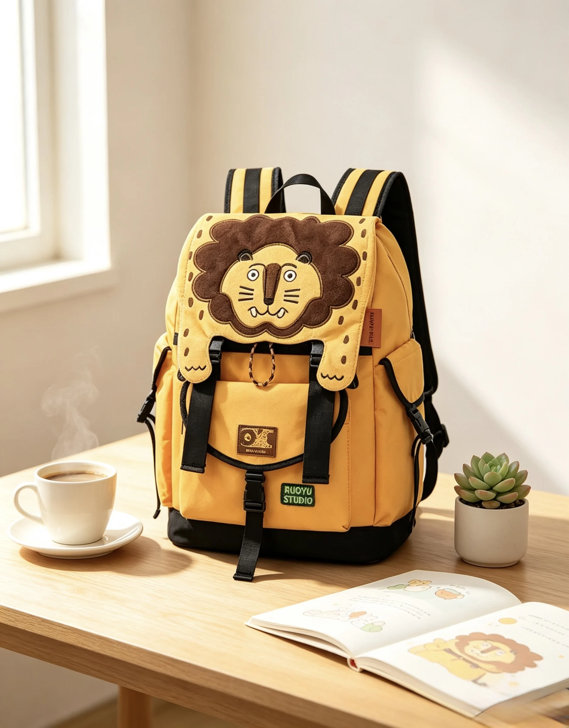 RUOYUSTUDIO original design large-capacity commuting mountaineering fitness travel computer backpack.