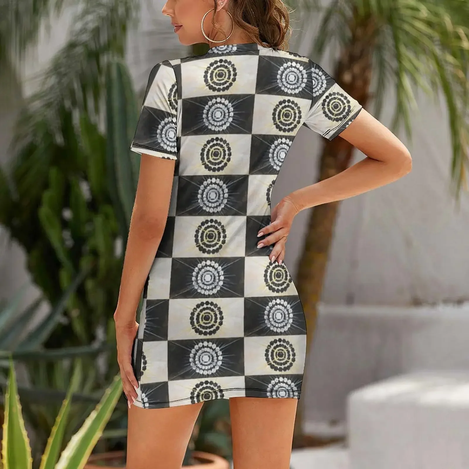 Beautiful Abstract Art by Hilma Af Klint Short-Sleeved Dress Women's summer dresses dresses for prom Casual dresses Dress