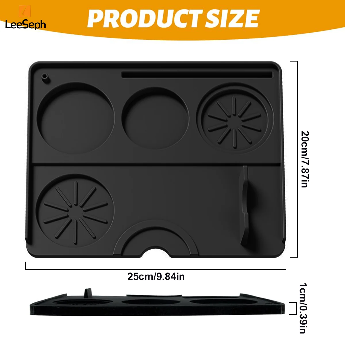 Espresso Tamping Mat, Silicone Non Slip Holder Pad Coffee Press Cushion Tool, Coffee Accessory Tamp Station Mat for Home, Cafe