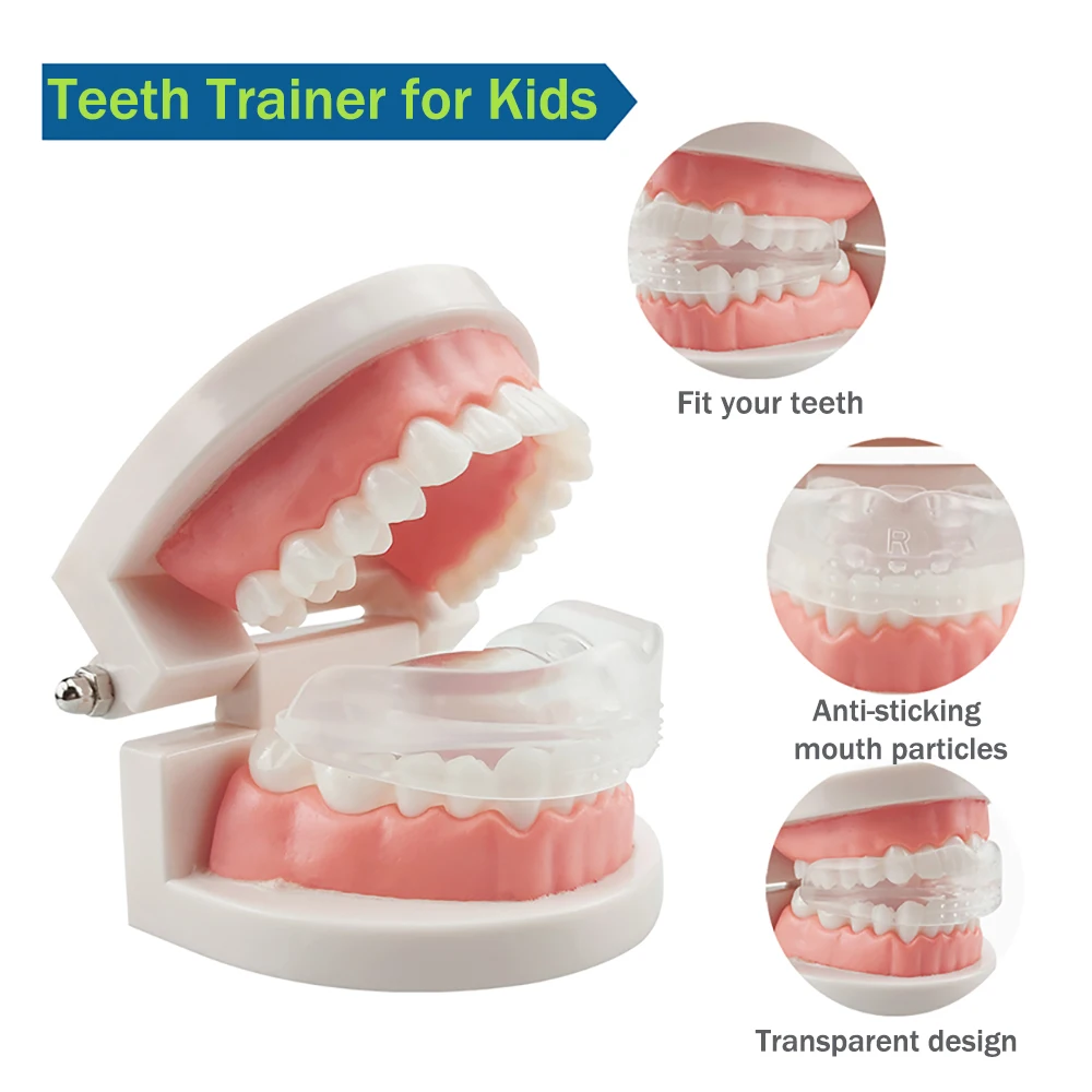 1 set T4K Orthodontic Braces for Children Appliance Trainer for Kids Teeth Alignment Braces Mouthpieces Phase Soft and Hard