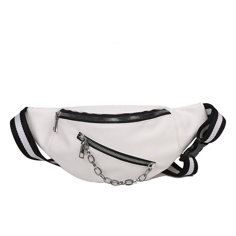 Sacs de poitrine multicouches pour femmes, sacoches pour documents solides, sacs de taille pour dames, style sport hip-hop