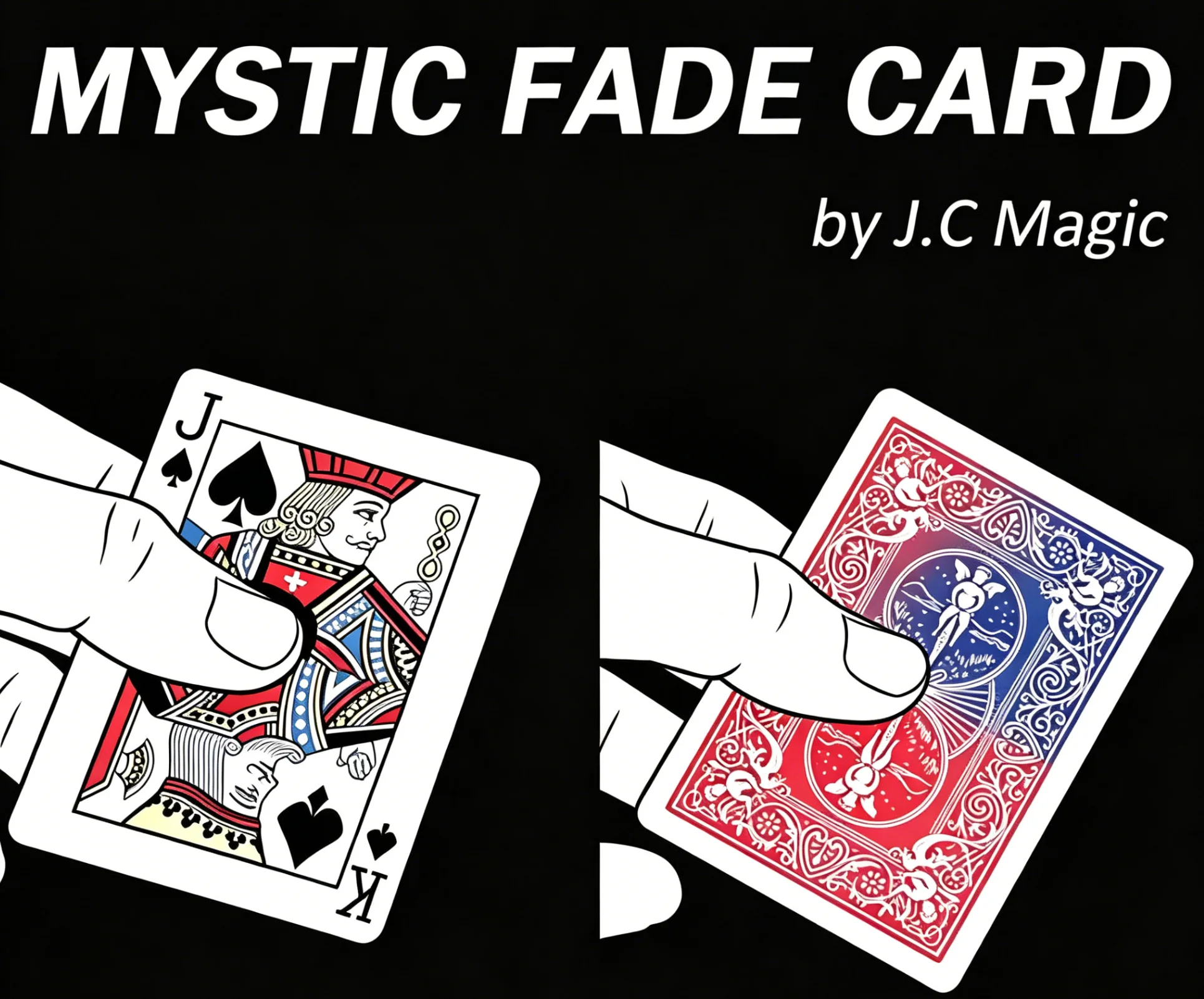 

Mystic Fade Card Magic Trick – Face & Back Change Close-Up Illusions for Magicians Gimmicks Magic Props