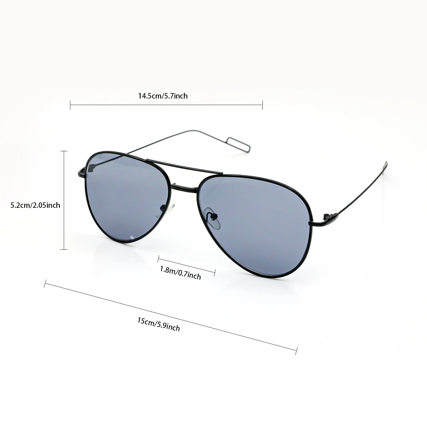 نظارات شمسية طيار معدنية سوداء للرجال عدسات UV400 نظارات شمسية عصرية للقيادة في الهواء الطلق