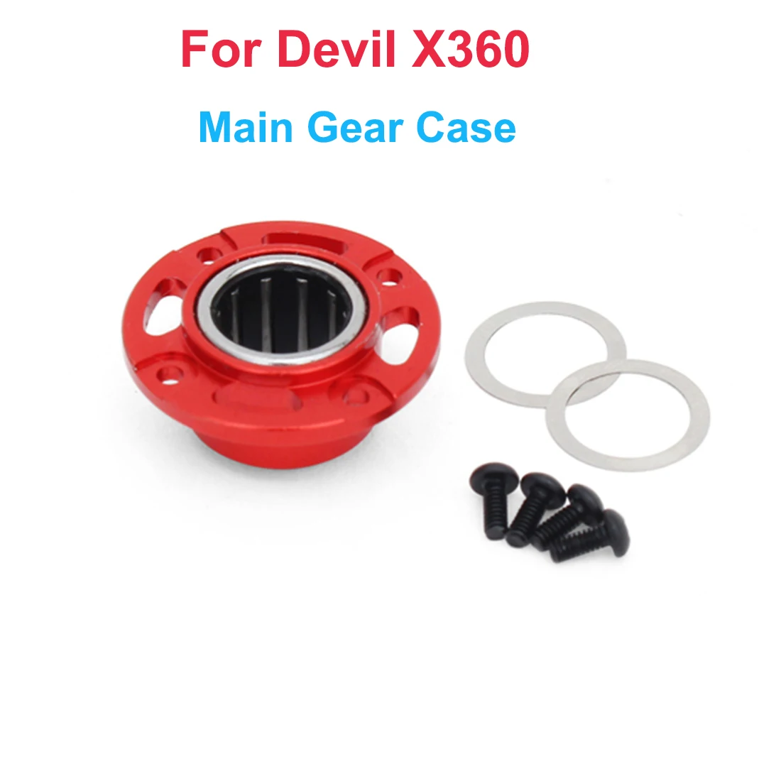 ALZRC - Devil X360 Metal Main Rotor Housing Set + ALZRC - Devil X360 Main Gear Case + ALZRC - Devil X360 Metal Bell Crank Lever