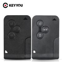 KEYYOU Replacement Smart Card Key Shell For Renault Clio Logan Megane 2 3 Koleos Scenic 3 Buttons Remote Key Case Small Key