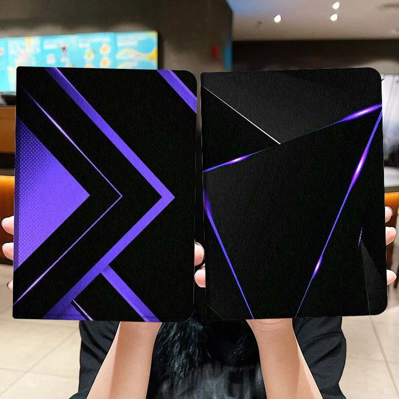 

Dark Purple Cool Lines Gift For Honor Pad 8 V8 9 GT MagicPad 13 3 2 Tab MatePad Pro Air 12 X 12.6 Foldable Tablet Case