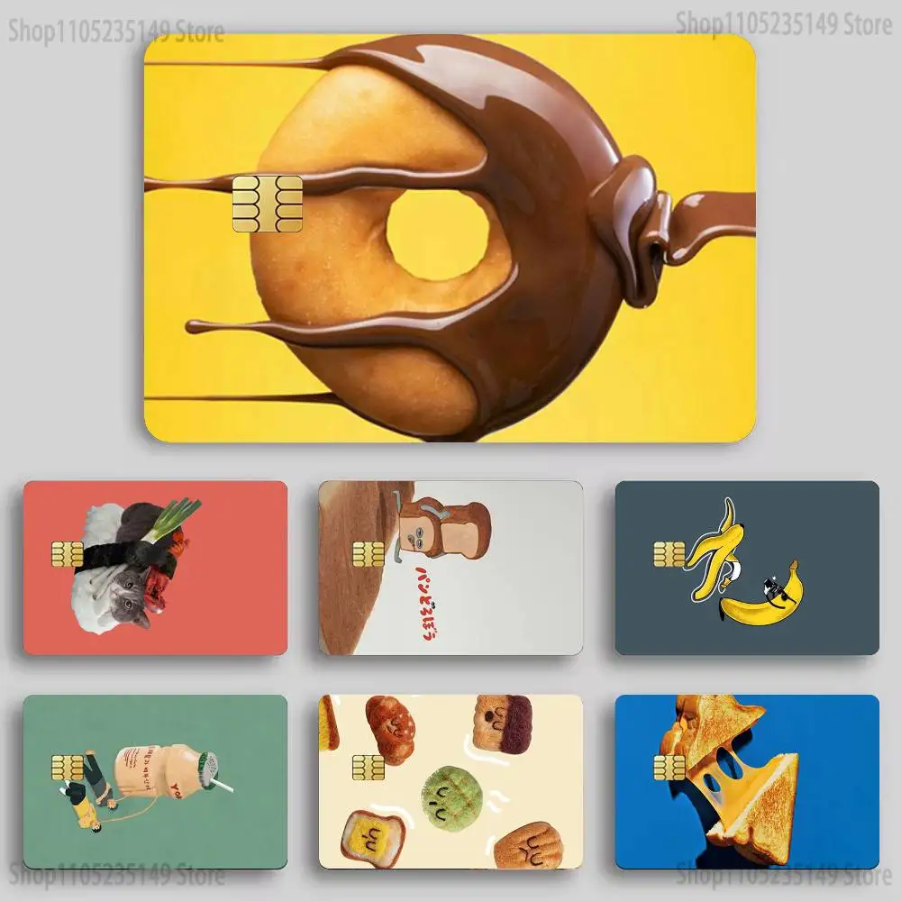 

DARING FOODS Credit Card HD Stickers Game Card Decal Card Matte Film Skin Small Chip Waterproof Sticker