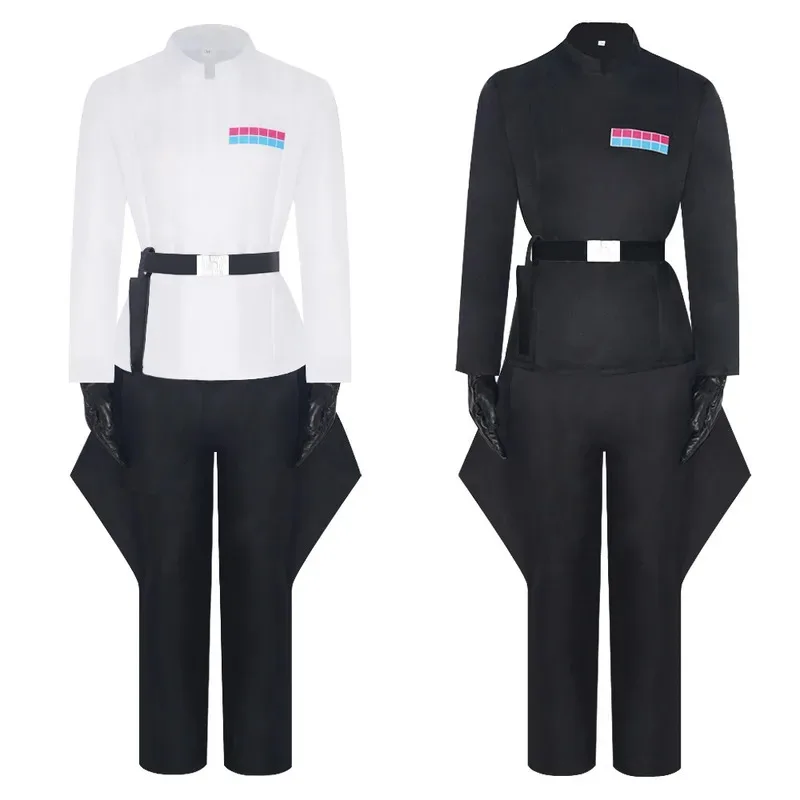 زي تنكري للضابط الإمبراطوري من فيلم غيور ستيلاري، ملابس علوية وسراويل وعباءة، مجموعة كاملة من زي لعب الأدوار للضابط للهالوين