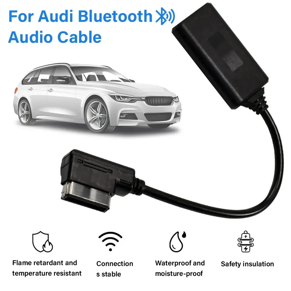 For AMI MMI 3G/2G Portable Aux Bluetooth-compatible Adapter Auto Audio Cable for Audi Q5 A5 A7 R7 S5 Q7 A6 L A8L2008 - 2012 