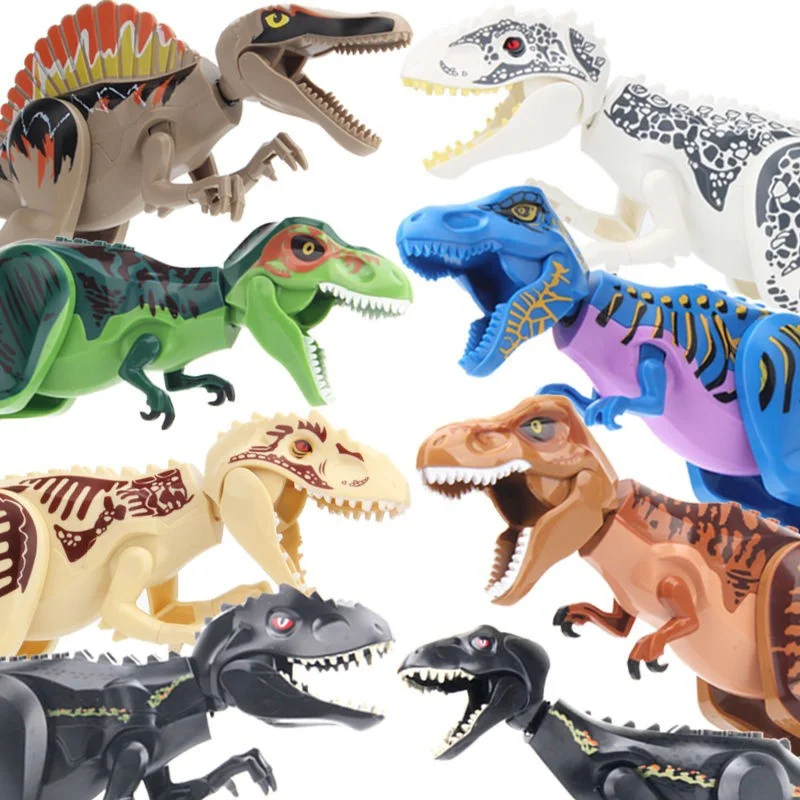 Jurassic World Brutal Raptor Blocos de Construção Tijolos de Dinossauro Tiranossauro Indominus I-Rex Montar Brinquedo Para Crianças Presentes