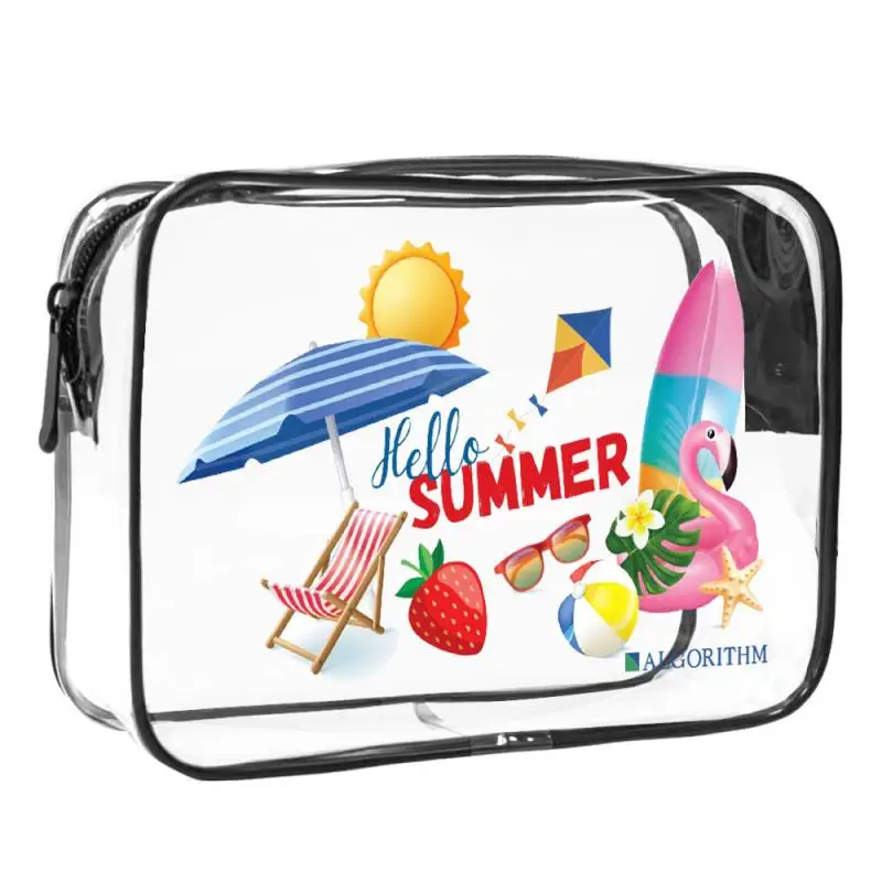 

Clear Toiletry Bag- Waterproof PVC Cosmetic Pouch for Air Travel/Beach Minimalist Travel Accessory〔CC88〕