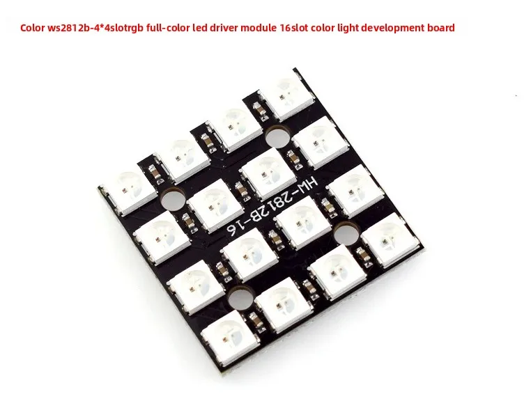 WS2812B 4×4 16-Bit RGB Full Color LED Driver Module Development Board