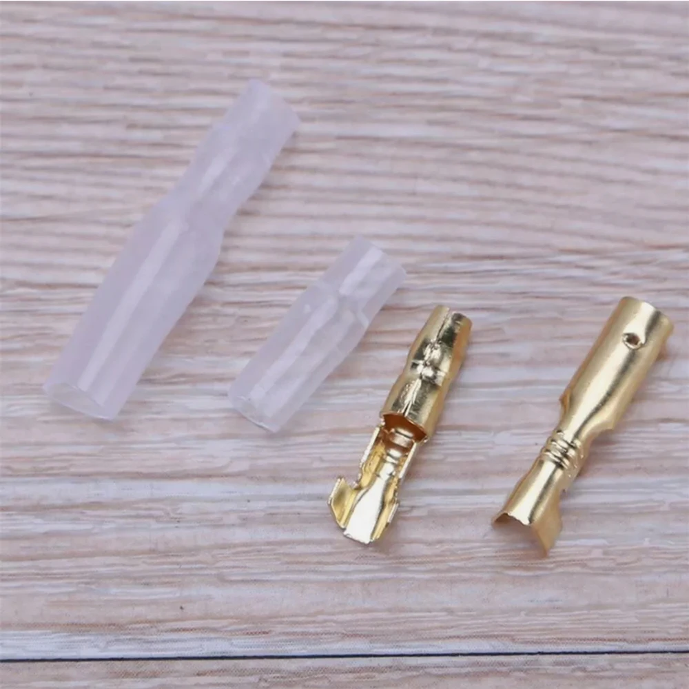 120-teiliges Messing-Steckverbinder-Set (3,5 mm/3,9 mm) mit Isolierhülsen für Motorrad, Auto und LKW – Detail 4
