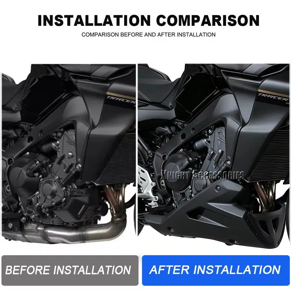 Motorcycle Belly Pan Lower Engine Chassis Guard Decorate Finish Plate Accessories For Tracer 9 Tracer 9 /GT 2021-2026