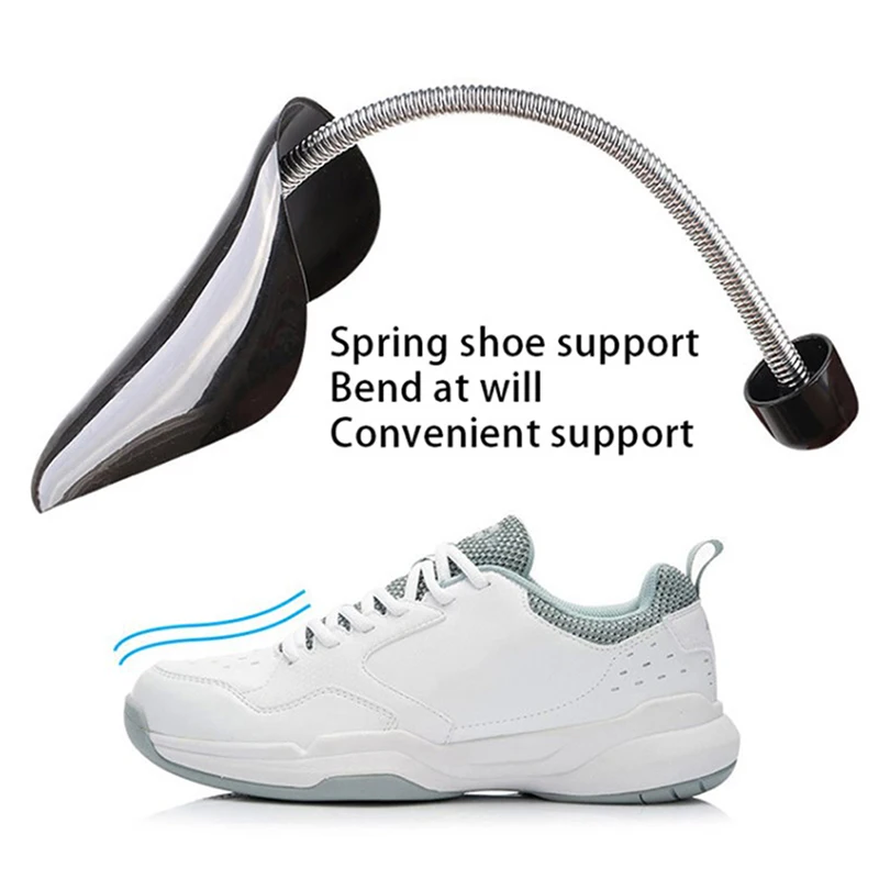 1 Pair Practical Spring Shoe Tree Adjustable Length Anti-wrinkle Convenient Support Shoes Stretcher Men Women Boot Shape Keeper