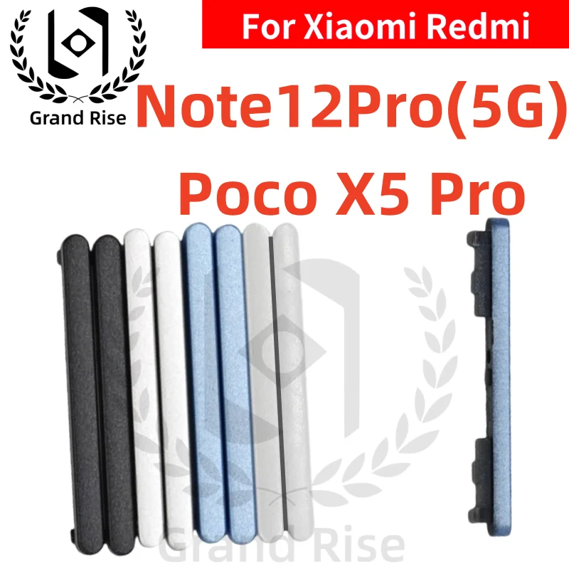NEW Phone Power Volume Side Button Key For Xiaomi Redmi Note12Pro(5G) Xiaomi PocoX5Pro External Volume Button + Power ON OFF
