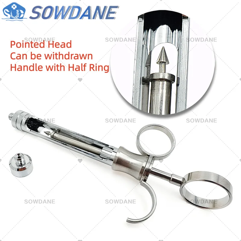 Dental Stainless Steel INTRALIGAMENTAL SYRINGE PEN-STYLE ASPIRATING 1.8ML Dental Surgical Instrument Dental Injector Tool