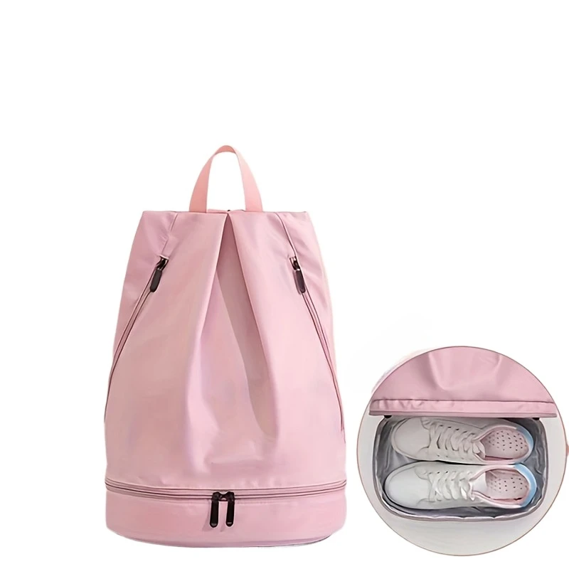 

Портативная сумка для плавания с разделением для влажной и сухой воды, водонепроницаемый спортивный рюкзак для хранения пляжа, мужские и женские тренировочные сумки