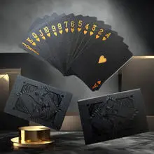 New Color Black Gold Playing Card Game Card Group Waterproof Poker Suit Magic Dmagic Package Board Game Collection Entertainment