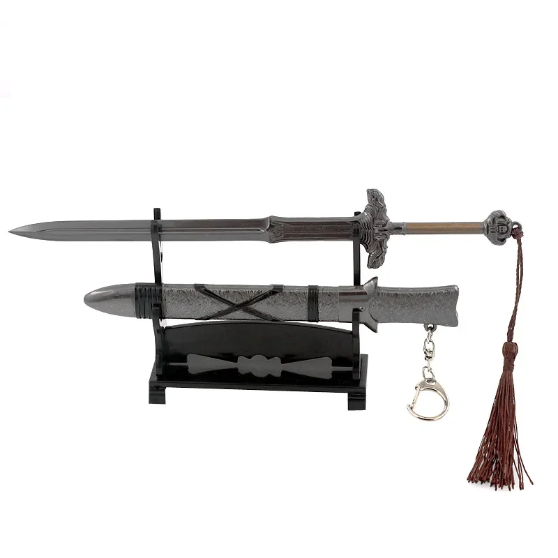 Barbarian Weapon Conan Atlantis Sword 22cm TV Peripheral Medieval Metal Weapon Model Uncut Blade Toys for Boys Birthday Gifts