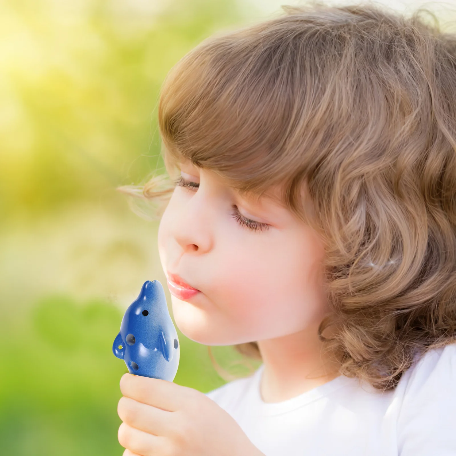 أداة الأكرينا الصغيرة المحمولة من السيراميك دولفين ذات 6 فتحات للمبتدئين مشغلات الموسيقى أداة الأكرينا الصغيرة