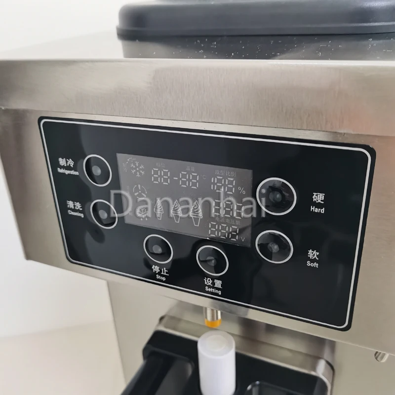 

Машина для мороженого из нержавеющей стали, большая вместимость, аппарат для замороженного йогурта, малый объем, новая модель, 2026 год